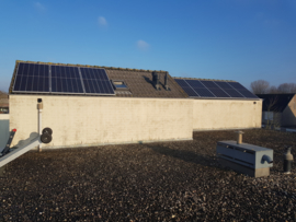 Zonnepanelen in Veghel 9 x Canadian solar 410 watt gemonteerd