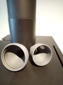 Pelletkachel veegadapter 80 mm