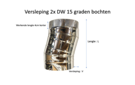 IsotubePlus Ø150/200mm bocht 15 º graden