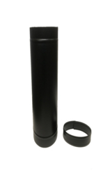 Dubbelwandig zwart 80-130 mm