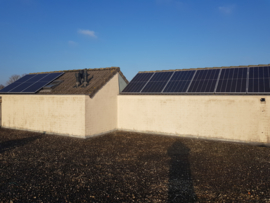 Zonnepanelen in Veghel 9 x Canadian solar 410 watt gemonteerd
