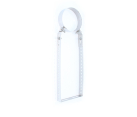 Ø200 verstelbaar 5 - 45 cm +/- rvs
