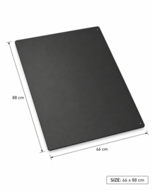 Vloerplaat 66 x 88 cm Poedercoat Zwart