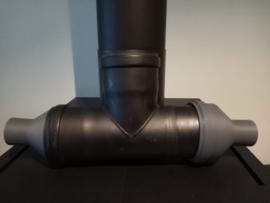 Pelletkachel veegadapter 80 mm