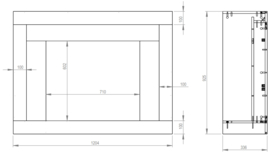 Aflamo LED 80_01 elektrische inzet haard