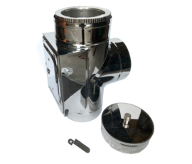 DW150 T-stuk met deksel en inspectieluik
