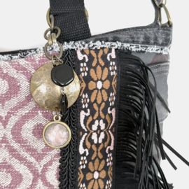 Western Rose & Camo – Handmade Boho Crossbody
