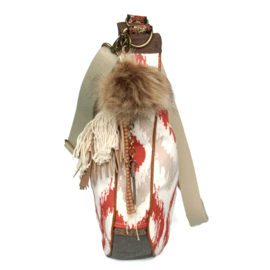 Crossbody Navajo style cream with fringes