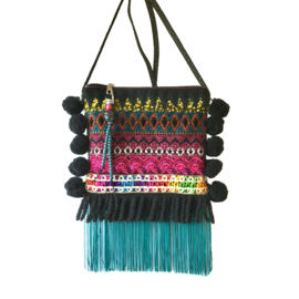 Festival bag Mexican style with fringes