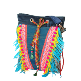 Ibiza crossbody colored with fringe bohemian style