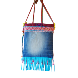 Festival purse Ibiza style colored with concho's