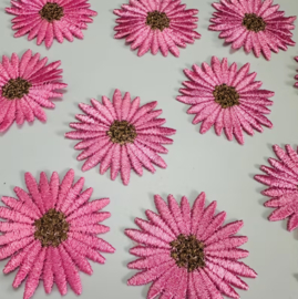 Handtas groot in paars, grijs, roze