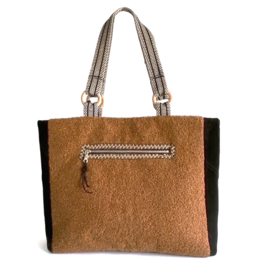 Large Boho Western Tote Handbag with Fringe and Beaded Embroidery