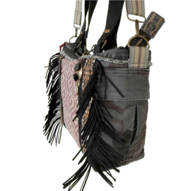 Western Rose & Camo – Handmade Boho Crossbody