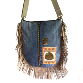 Crossbody Indian head fringes and pompons