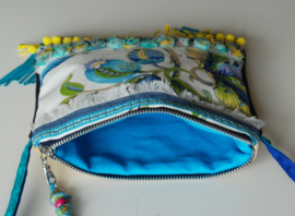 Ibiza festival purse turquoise yellow