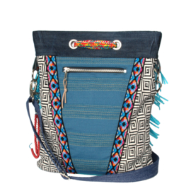 Ibiza crossbody colored with fringe bohemian style