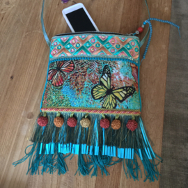 Festival bag with butterflies Ibiza style
