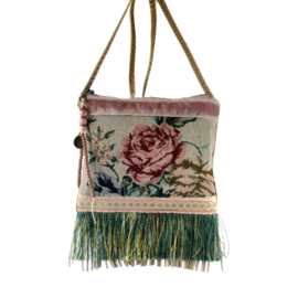 Festival bag vintage style with roses