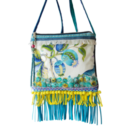 Ibiza festival purse turquoise yellow