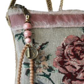 Festival bag vintage style with roses