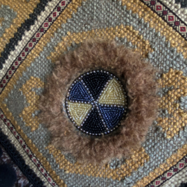 Large Boho Western Tote Handbag with Fringe and Beaded Embroidery