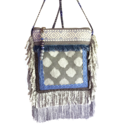 Fringe festival purse gerecycled jeans boho