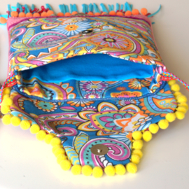 Festival purse Ibiza style colored with concho's