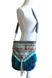 Bohemian crossbody with fringe in Ibiza style