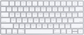 Keyboard Wireless Apple Magic 2, silver, QWERTY