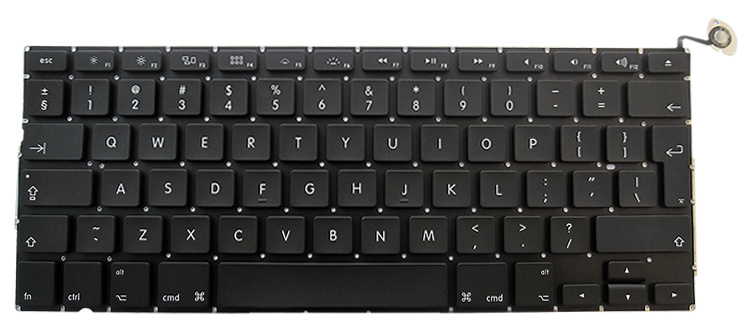 Keyboard qwerty verticale enter toets gebruikt MacBook Pro 13" A1278