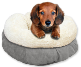 Lambswool Donut Bed voor Kat of kleine hond