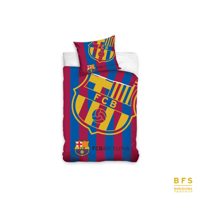 FC Barcelona - Dekbedovertrek logo goud