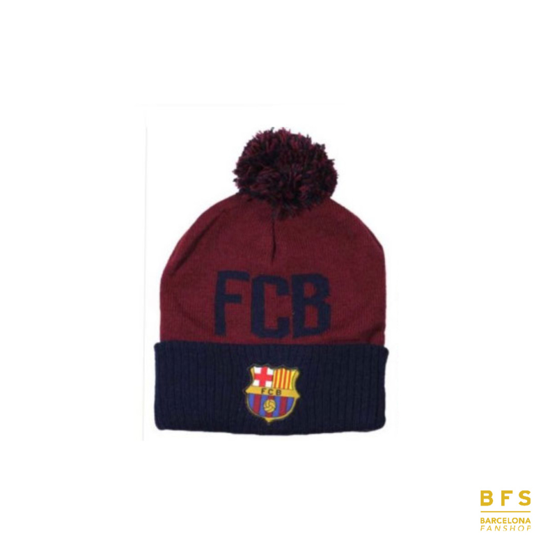 FC Barcelona - Muts rood pompom junior