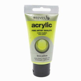 Reeves Acrylverf Limoengeel, tube 75 ml