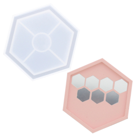 Jesmonite AC100 KIT MINI 1 - onderzetters, vierkant en hexagon