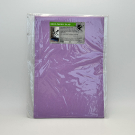 Decopapier glad, lichtpaars