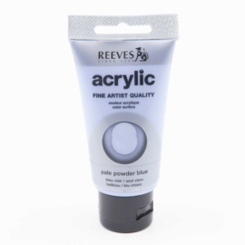 Reeves Acrylic Paint Pale Powder Blue, tube 75 ml