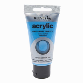 Reeves Acrylic Paint Cerulean Blue, tube 75 ml