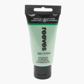 Reeves Acrylic Paint Pale Olive, tube 75 ml