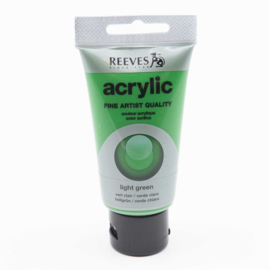 Reeves Acrylverf Light Green, tube 75 ml