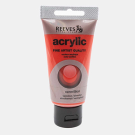 Reeves Acrylverf Vermiljoen, tube 75 ml