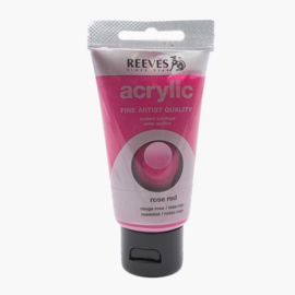 Reeves Acrylverf Rose Red, tube 75 ml