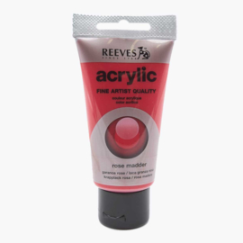 Reeves Acrylic Paint Rose Madder, tube 75 ml