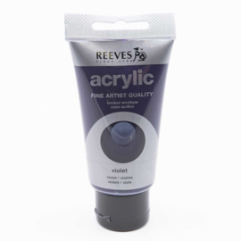 Reeves Acrylic Paint Violet, tube 75 ml