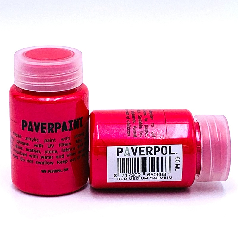 Paverpaint Red Medium Cadmium metallic