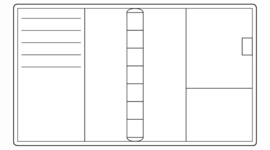 Succes Omslag Senior 13 mm Nappa Zwart (PS111N02)