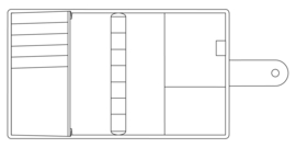 Succes Omslag Standard 20 mm Sandton Cognac (PT260SD05)