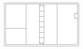 Succes Omslag A5 25 mm Fano Zwart (PE205FL02)