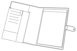 Succes Schrijfmap A4 iPad Cadiz Bruin (PB066CI01)